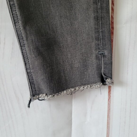 Buckle Flying Monkey Button Fly Women’s Sz 27 Black Denim Jeans, Skinny, Frayed - Picture 4 of 11